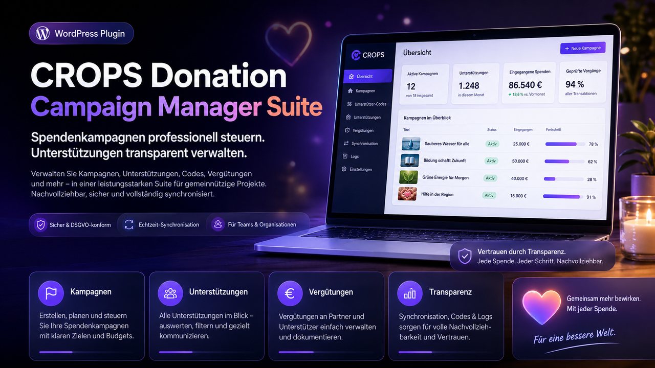 CROPS Donation Campaign Manager