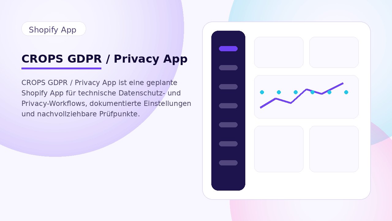 CROPS GDPR / Privacy App