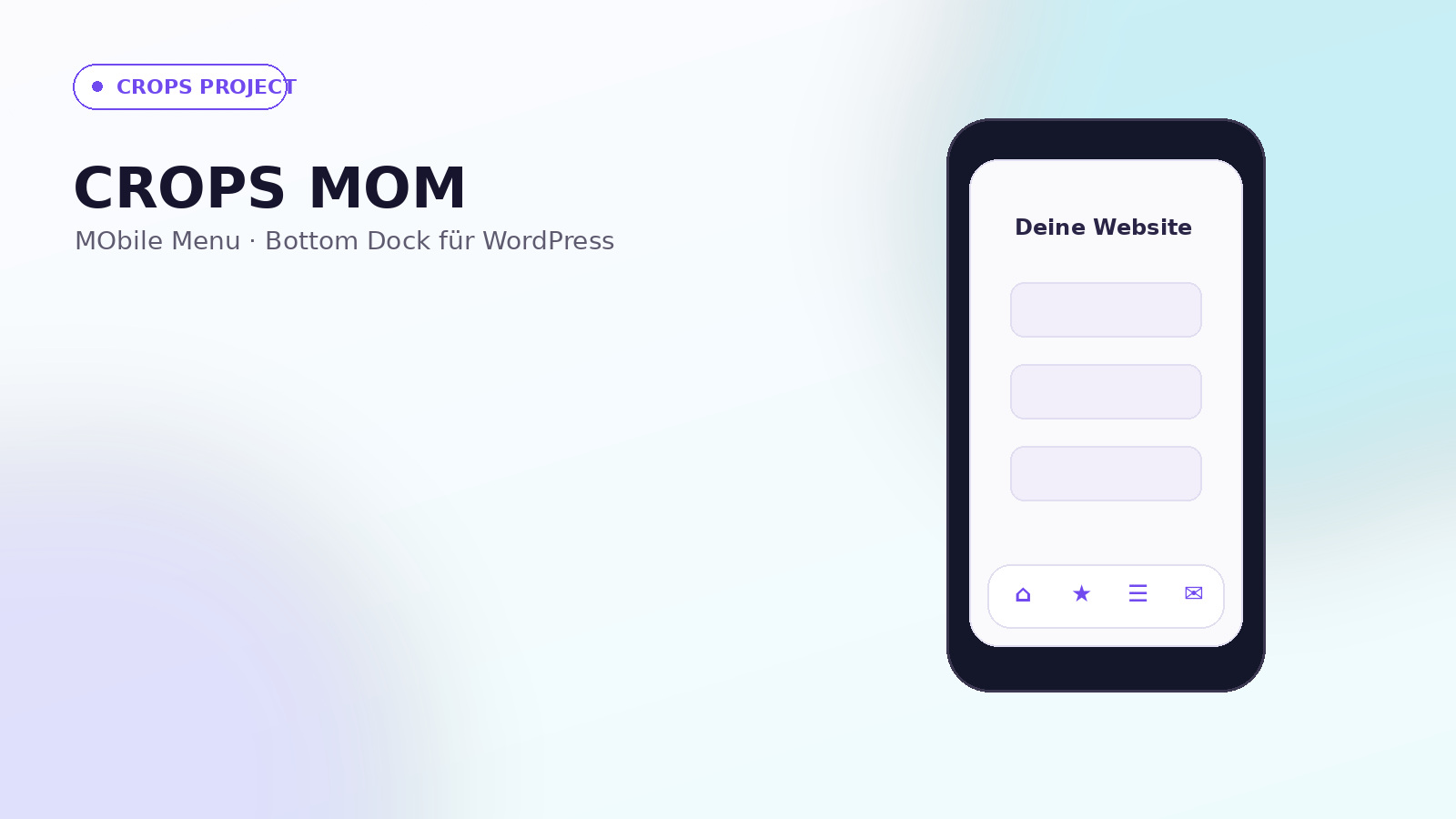 CROPS MOM – MObile Menu