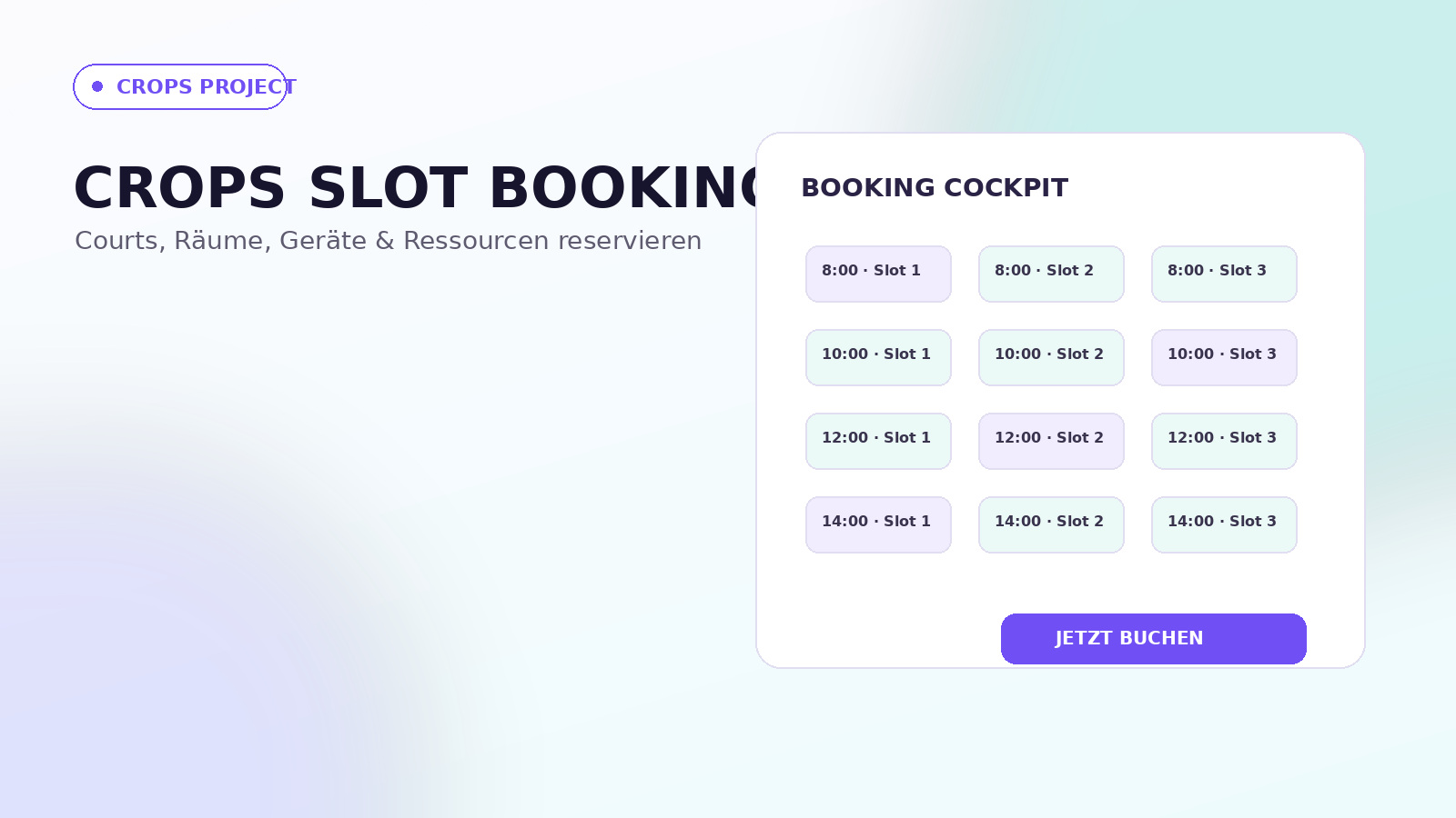 CROPS SLOT BOOKING