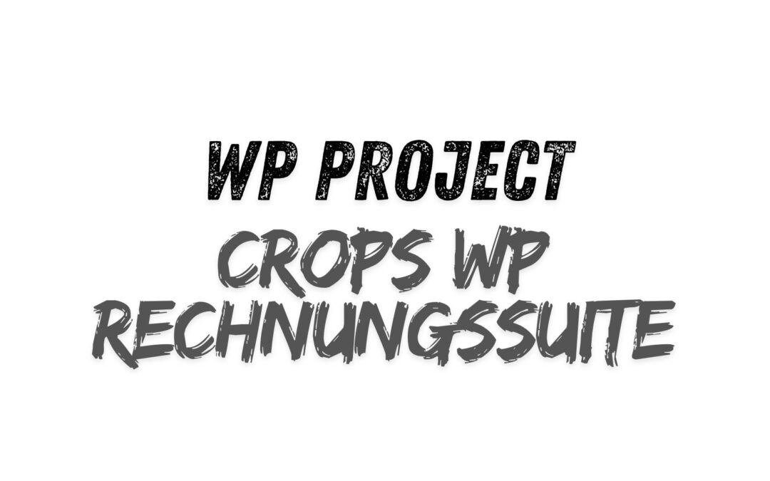 Der erste Verkaufsrelease der CROPS Faktura Suite Pro